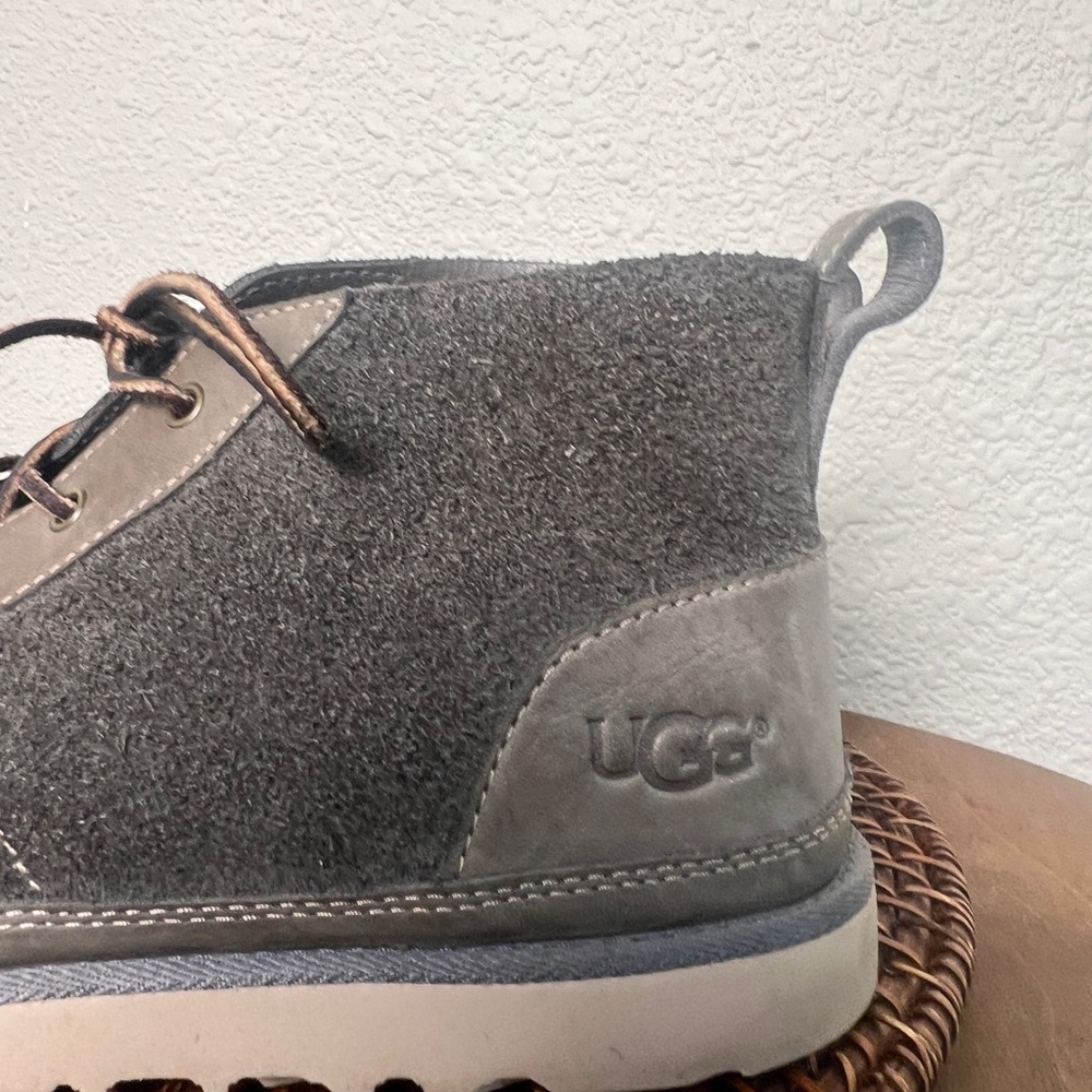 UGG NEUMEL UNLINED LEATHER CHARCOAL MENS US 11 - Picture 10 of 10